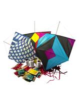 Pipa Kit Completo 50 Pipas + 50 Rabiolas + 25 Linha dezinho
