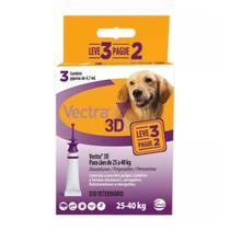 Pipeta Antiparasitário Para Carrapato Ceva Vectra 3d Para Cão De 25kg A 40kg Cor Roxo