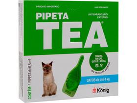 Pipeta Antipulgas Tea Gatos Até 4kg - Konig