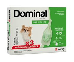 Pipeta Dominal X 3 Cães 1 A 5KG 0,5ML
