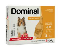 Pipeta Dominal X 3 Cães 25.1 A 40KG 4ML