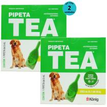 Pipeta Tea 5 ml Antiparasitário Contra Pulgas para Cães de 25,1 até 40 Kg - König Kit Com 2