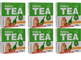 Pipeta Tea Antipulgas Gatos 4,1 Kg Até 8kg - 3 Pipetas - Konig - 6 Unidades