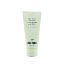 Pipete o creme para bebês em pó talco para bebês sem talco, mantém a pele do bebê feliz, o esqualano ajuda a restaurar o equilíbrio natural da pele do bebê, sem perfume, 3 onças