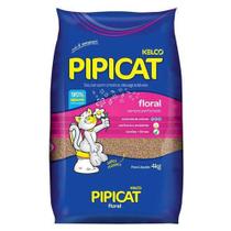 Pipicat Floral Areia Higiênica Perfumada Para Gatos 4KG - Kelco