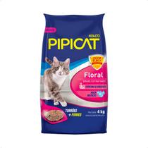 Pipicat Floral Areia Sanitária Kelco - 4Kg