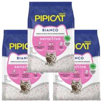 PIPICAT GRANULADO SANITARIO GATO BIANCO SENSITIVE 1,8KG 3un