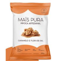 Pipoca Artesanal Sabor Caramelo E Flor De Sal 100g Mais Pura