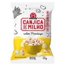 Pipoca Canjica Milho sabor Manteiga Vegana, Sem Glúten Okoshi 40g