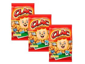 Pipoca Caramelizada Clac 50g - 3 Pacotes