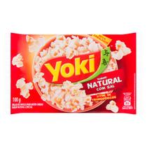 Pipoca de Micro-ondas Natural Com Sal Yoki 100g