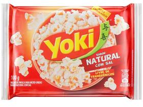 Pipoca de Micro-ondas Yoki Natural com Sal - 100g