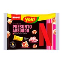 Pipoca de Micro Ondas Yoki Netflix Sabor Presunto Absurdo com Sachê Sabor Presunto Defumado 95g