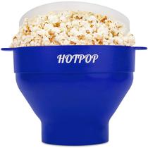 Pipoca de microondas HOTPOP Silicone dobrável azul