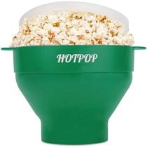 Pipoca de microondas HOTPOP Silicone verde oliva Pipoca de microondas HOTPOP Silicone verde oliva