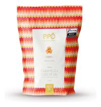 Pipoca Gourmet Doce Sache Sabor Caramelo Flor de Sal 90g Lanche Crocante Sofisticado Cinema em Casa