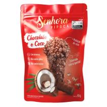 Pipoca Gourmet Sabor Chocolate e Coco 90g - Senhora Pipoca