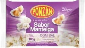 Pipoca Microondas Manteiga Ponzan 100g