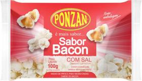 Pipoca Microondas Ponzan Sabor Bacon 100g