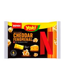 Pipoca para Micro-ondas Sabor Cheddar Netflix Yoki 95g