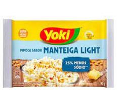 Pipoca para Micro-Ondas Yoki Manteiga Light 90g