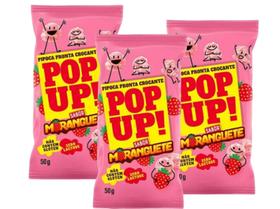 Pipoca Pop Up Sabor Moranguete 50g Bel - 3 Unid
