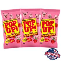 Pipoca Pronta Gourmet Pop Up Sabor Moranguete Kit 3 Unidades de 50g Pipoca Pronta Gourmet Pop Up Sabor Moranguete Kit 3 Unidades de 50g