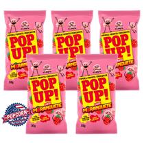 Pipoca Pronta Gourmet Pop Up Sabor Moranguete Kit 5 Unidades de 50g Pipoca Pronta Gourmet Pop Up Sabor Moranguete Kit 5 Unidades de 50g
