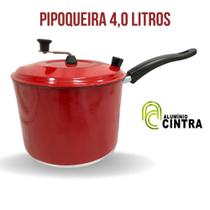 Pipoqueira Alumínio Polido Grosso 4 Litros - Pipoca Doce E Salgada Pipoqueira Alumínio Polido Grosso 4 Litros - Pipoca Doce E Salgada