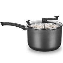 Pipoqueira antiaderente 4,8L com tampa de vidro grafite - 1313 Pipoqueira antiaderente 4,8L com tampa de vidro grafite - 1313