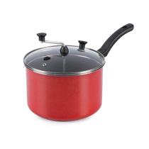 Pipoqueira Antiaderente Tampa De Vidro 4L Vermelho Nacional