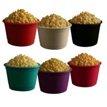 Pipoqueira Baldinho 1,5L Lembrancinha Kit com 6 Cor Sortida