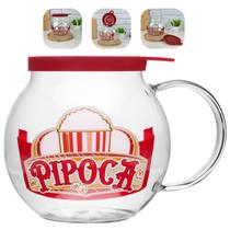 Pipoqueira De Microondas 1,8L Vidro e Silicone Moderna Resistente A Calor Lyor Pipoqueira De Microondas 1,8L Vidro e Silicone Moderna Resistente A Calor Lyor