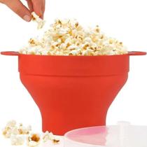 Pipoqueira de Silicone Retrátil para Microondas Saudável e Prática