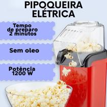 Pipoqueira Elétrica 1200W, Compacta E Sem Óleo