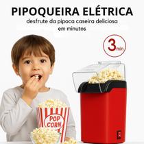 Pipoqueira Elétrica 1200W, Sem Óleo e Compacta