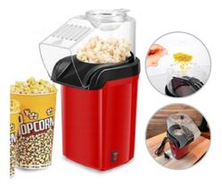 Pipoqueira Elétrica Ar Quente Sem Oleo Vermelha 1200W 110V Maquina de Pipoca