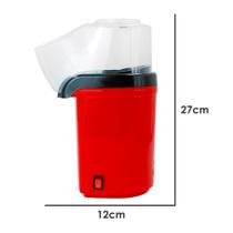 Pipoqueira Eletrica Ar Quente Vermelha 1200W 220V Maquina de Fazer Pipoca Pipoqueira Eletrica Ar Quente Vermelha 1200W 220V Maquina de Fazer Pipoca