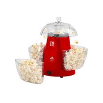 Pipoqueira Elétrica Kian POP-04 1200W Vermelha com 4 Saídas e Tampa Multifuncional 220V Pipoqueira Elétrica Kian POP-04 1200W Vermelha com 4 Saídas e Tampa Multifuncional 220V