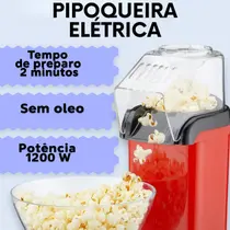 Pipoqueira Elétrica Mini Joy, Sem Óleo e Eficiente 110V