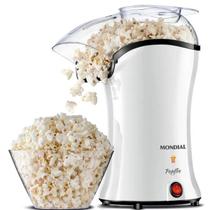 Pipoqueira Elétrica sem Óleo Mondial Popflix Branco 1200W Ar Quente - PP-04