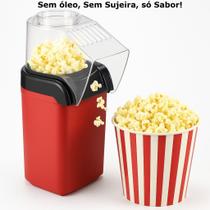 Pipoqueira Elétrica Sem Óleo Pipoca 220v Máquina Ar Quente Cozinha Cinema Filmes Saudável Potente