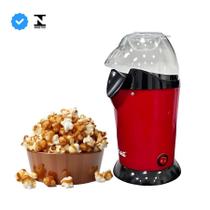Pipoqueira Elétrica Vermelha 110V - Pipoca Sem Óleo, Muito Mais Saborosa