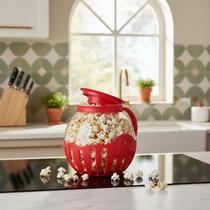 Pipoqueira Fitness De Vidro Micro-ondas Sem Óleo 2l Pipoca