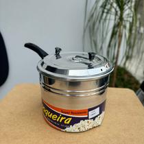 Pipoqueira Gourmet 4,5L Panela de Pipoca Alumínio Casa Cozinha Filmes