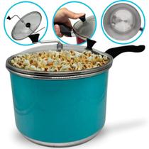 Pipoqueira N20 Tiffany Alumínio com Tampa de Vidro 4 Litros Pipoqueira N20 Tiffany Alumínio com Tampa de Vidro 4 Litros