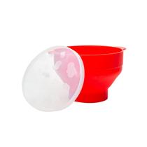 Pipoqueira para Micro-Ondas Lyor Silicone Vermelha 20x24x15