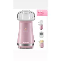 Pipoqueira Rosa Britânia Poplite Inox Rosa127V/220V