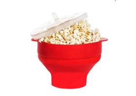 Pipoqueira Silicone Microondas Retrátil Com Tampa Sem Óleo