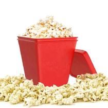 Pipoqueira Silicone Para Micro-ondas Com Tampa Pipoca Rápida